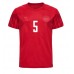 Danmark Joakim Maehle #5 Replika Hemma matchkläder VM 2022 Korta ärmar